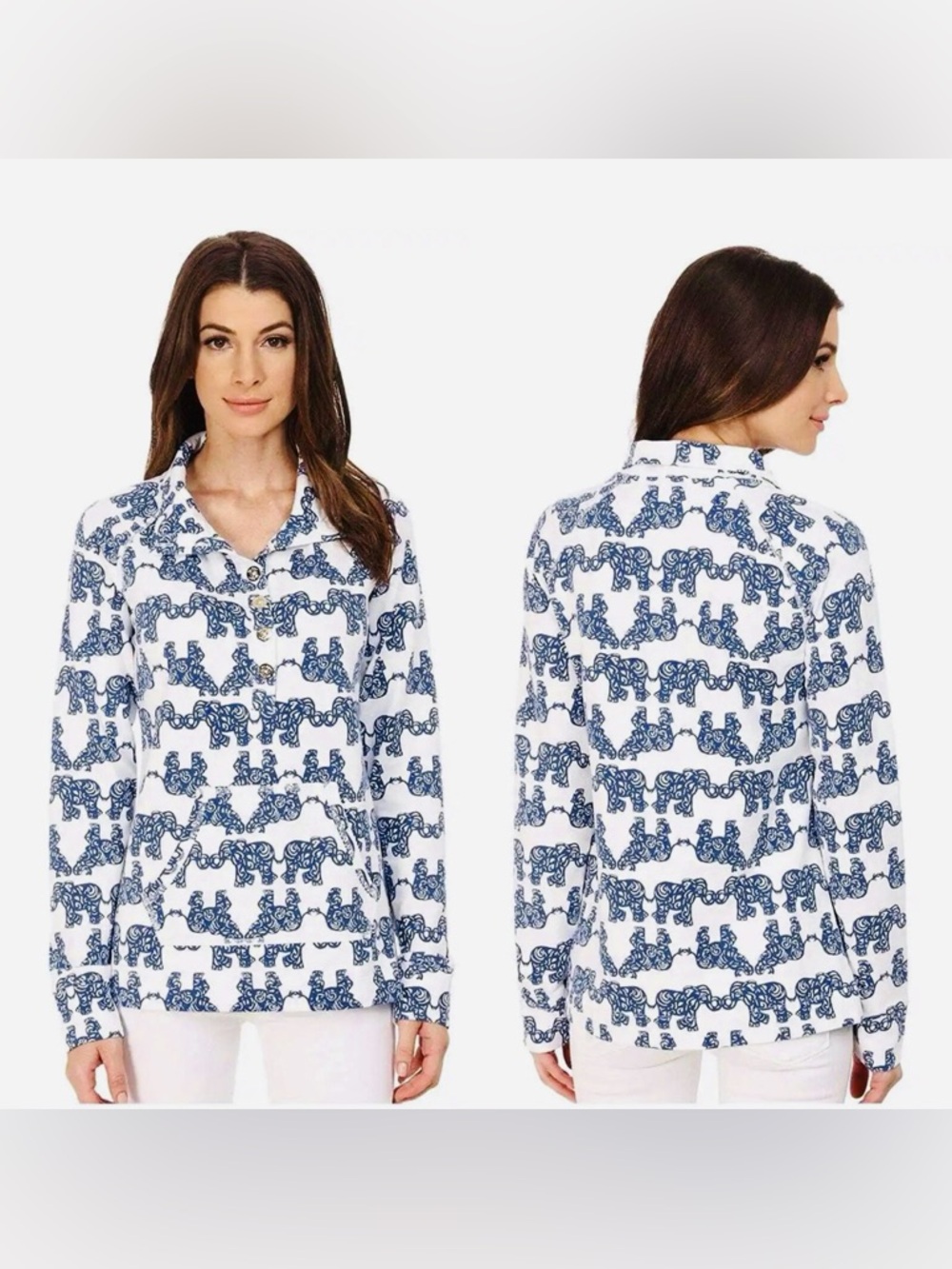 Lilly Pulitzer Captain Popover sweatshirt Sz S